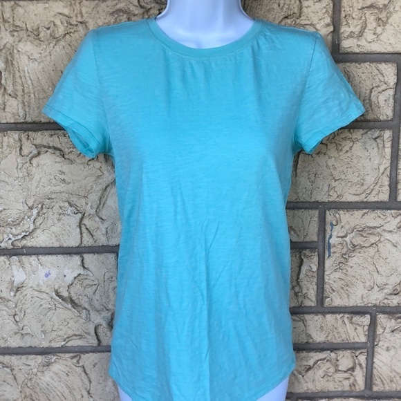 Ann Loft Taylor Tee Tiffany Blue Color Comfy Soft - Picture 1 of 7